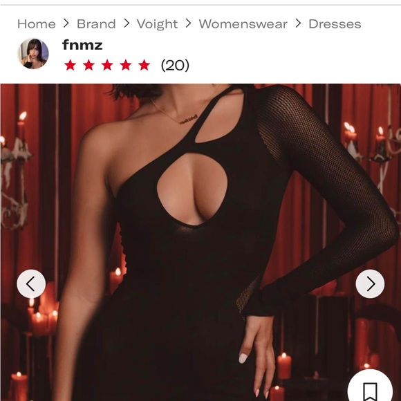 Voight Red Widow Knit Dress - Picture 4 of 6